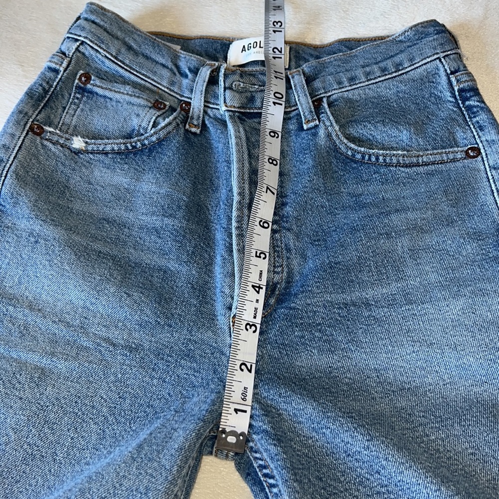 Agolde Riley Distressed Jeans Size 24 - Picture 7 of 16